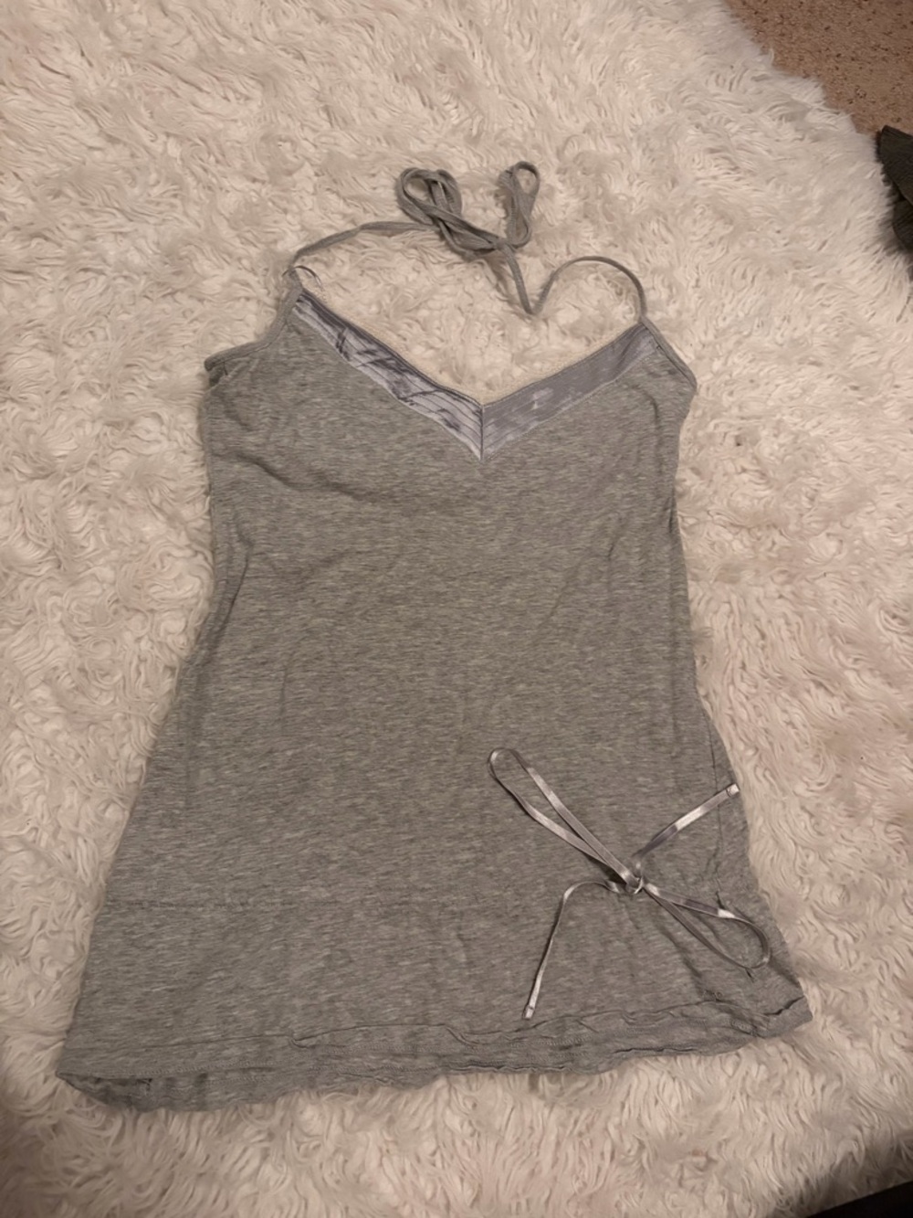 American Eagle Outfitters Gray Halter Tank Top